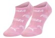 Puma kojinės unisex, rožinės/pilkos, 2 poros kaina ir informacija | Vyriškos kojinės | pigu.lt