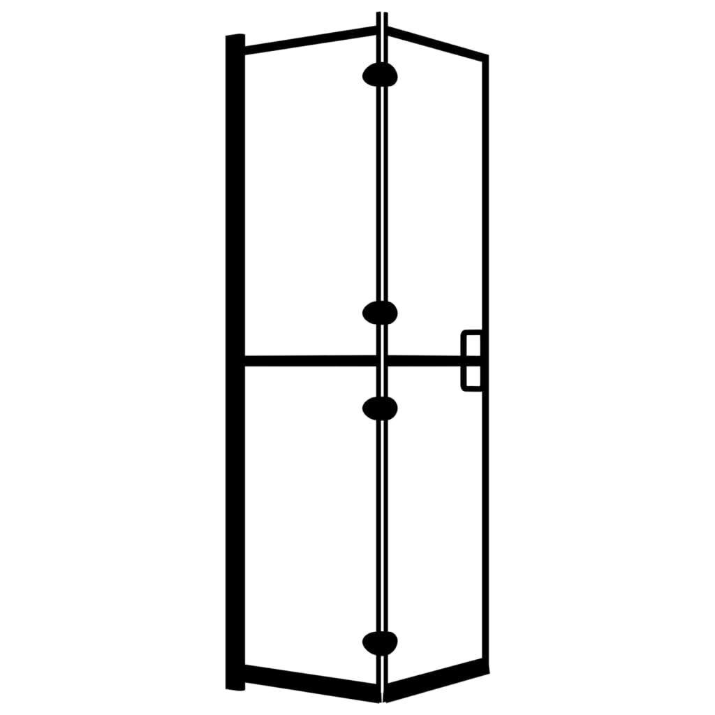 Sulankstoma dušo pertvara, 100x140 cm цена и информация | Dušo durys ir sienelės | pigu.lt