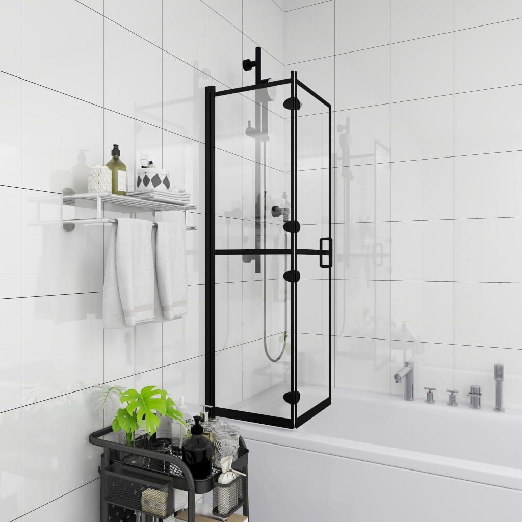 Sulankstoma dušo pertvara, 100x140 cm kaina ir informacija | Dušo durys ir sienelės | pigu.lt