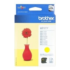 Brother LC-121Y Ink Cartridge, Yellow цена и информация | Картриджи для лазерных принтеров | pigu.lt