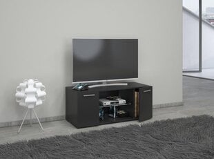 Televizoriaus spintelė Lowina, 95x36x40 cm, juoda kaina ir informacija | TV staliukai | pigu.lt