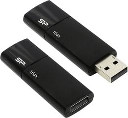 Накопитель Silicon Power 16ГБ Ultima U02, черный цена и информация | USB накопители | pigu.lt