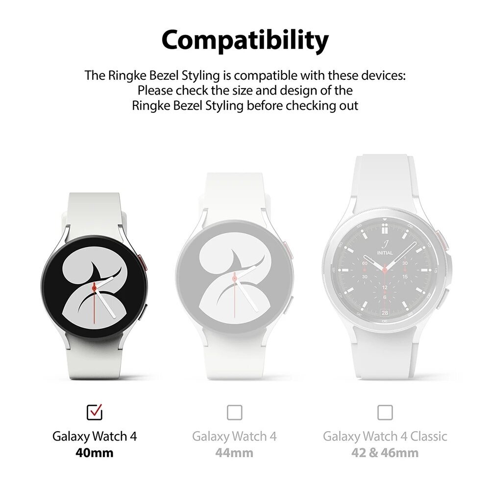 Ramka Ringke Bezel Styling kaina ir informacija | Išmaniųjų laikrodžių ir apyrankių priedai | pigu.lt