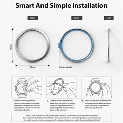 Ringke Bezel Watch Silver GW4-40-40 kaina ir informacija | Išmaniųjų laikrodžių ir apyrankių priedai | pigu.lt