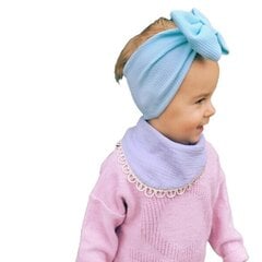 Rankų darbo kaklaskarė, mėlyna kaina ir informacija | Kepurės, pirštinės, kaklaskarės kūdikiams | pigu.lt
