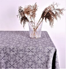 Pilka lininė staltiesė, 200x146 cm. kaina ir informacija | Staltiesės, servetėlės | pigu.lt