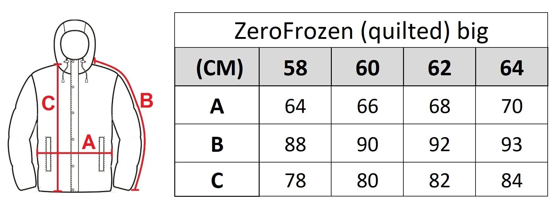 Striukė vyrams Zero Frozen 135-big цена и информация | Vyriškos striukės | pigu.lt