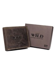 Кожаный мужской кошелек Always Wild, коричневый цена и информация | Мужские кошельки | pigu.lt