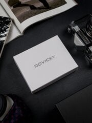 Кожаный мужской кошелек Rovicky, черный цена и информация | Мужские кошельки | pigu.lt