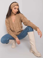 Женский темно-бежевый классический свитер цена и информация | Женские кофты | pigu.lt