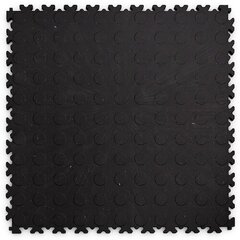 Sudedamos PVC lentelės Fortelock Industry Coins 2040 ECO Black kaina ir informacija | Grindų plytelės | pigu.lt