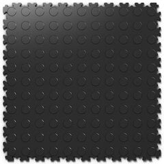 Sudedamos PVC lentelės Fortelock Industry Coins 2040 Black цена и информация | Плитка на пол | pigu.lt