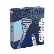 Набор для мужчин Gillette Skinguard 1UP + гель для бритья 200мл цена и информация | Косметика и средства для бритья | pigu.lt