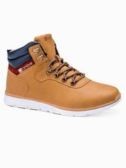 Vyriški žieminiai batai Ombre T312, smėlio spalvos kaina ir informacija | Vyriški batai | pigu.lt