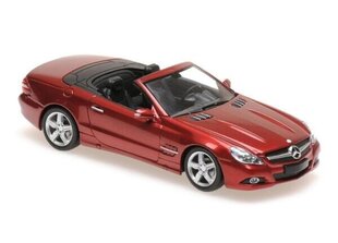 MERCEDES-BENZ SL-CLASS R230 – 2008 – RED METALLIC Maxichamps 1:43 цена и информация | Коллекционные модели автомобилей | pigu.lt