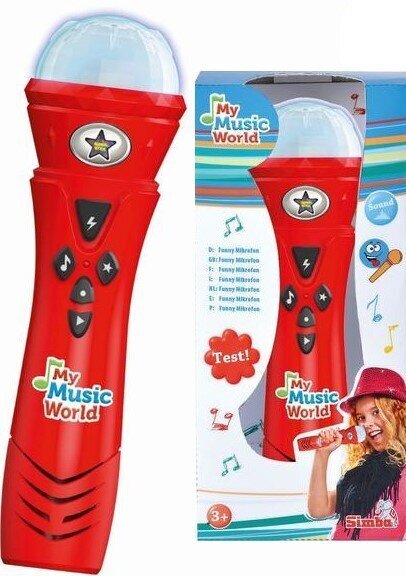 Žaislinis karaokės mikrofonas Simba My Music World цена и информация | Lavinamieji žaislai | pigu.lt