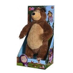 Мягкая плюшевая игрушка со звуками Маша и Медведь цена и информация | Мягкие игрушки | pigu.lt