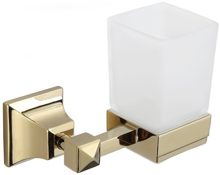 Mexen Dalia stiklinė su laikikliu, gold kaina ir informacija | Vonios kambario aksesuarai | pigu.lt