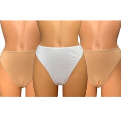 3 kelnaičių komplektas Hunkemoller White- Nude цена и информация | Трусики | pigu.lt