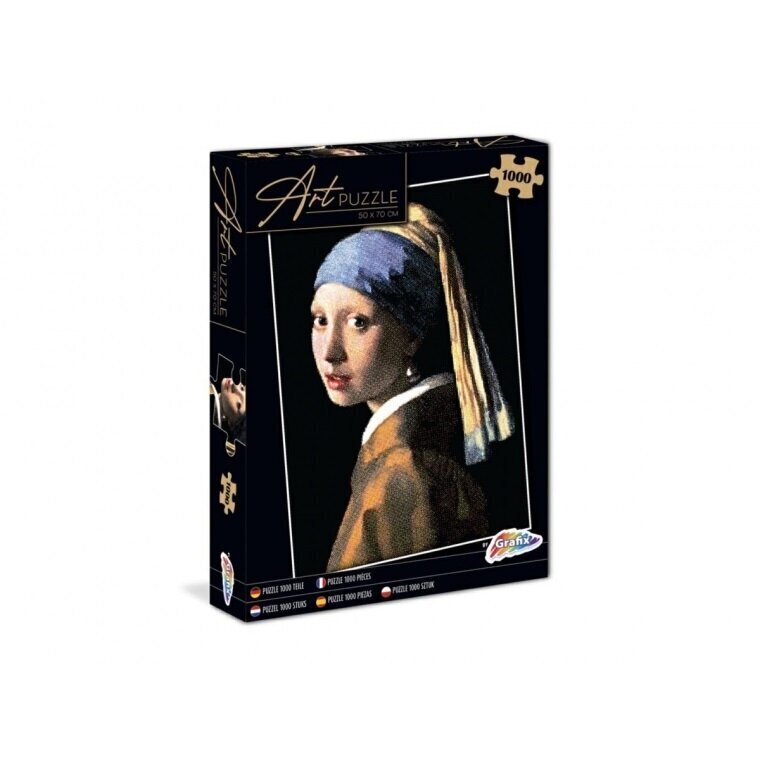 Dėlionė Grafix Art Girl With a Pearl Earring (Mergina su perlo auskaru), 1000 d. цена и информация | Dėlionės (puzzle) | pigu.lt