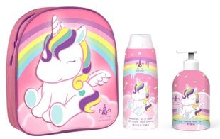 Rinkinys Eau My Unicorn mergaitėms: kuprinė + rankų muilas, 500 ml + dušo želė, 300 ml kaina ir informacija | Kosmetika vaikams ir mamoms | pigu.lt