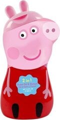 Гель для душа и шампунь Peppa Pig 2D, 400 мл цена и информация | Косметика для мам и детей | pigu.lt