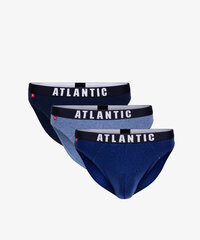 Trumpikės vyrams Atlantic 3MP-094, mėlynos, 3 vnt. цена и информация | Трусы | pigu.lt