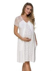 Ночная рубашка для беременных 3118, белая цена и информация | Женские пижамы, ночнушки | pigu.lt