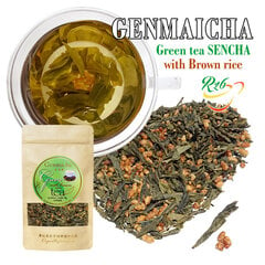 GENMAICHA - žalioji arbata SENCHA su skrudintais ryžiais, 50 g kaina ir informacija | Arbata | pigu.lt