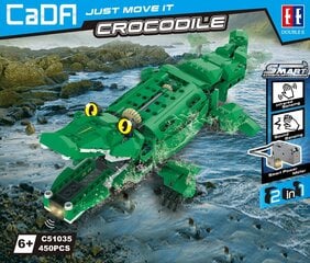 Dinozauras krokodilas 2-in-1 Cada C51035W kaina ir informacija | Konstruktoriai ir kaladėlės | pigu.lt