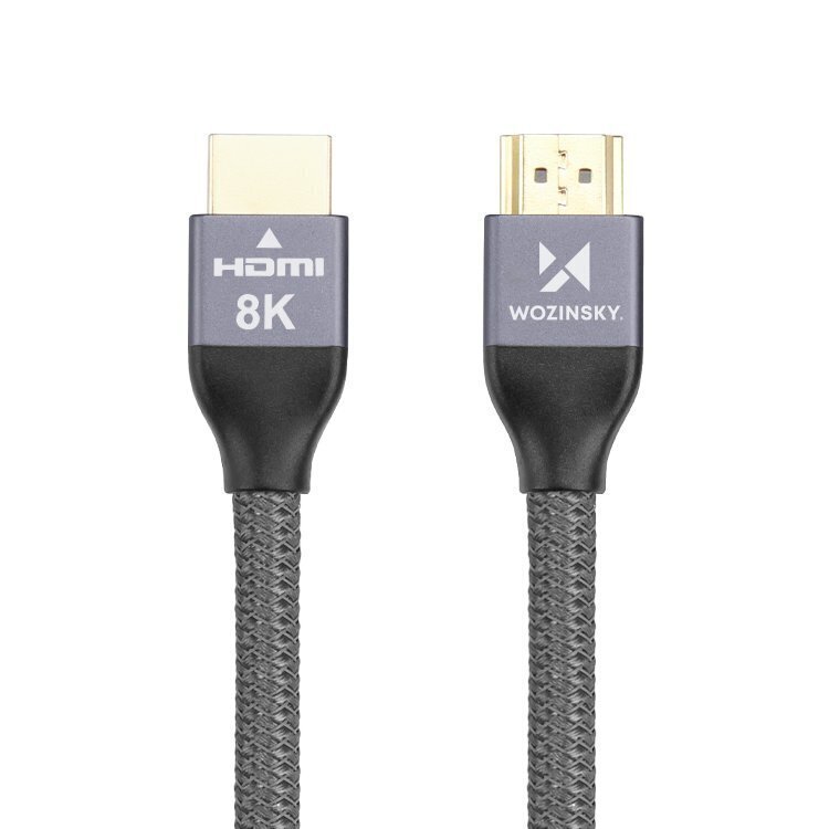 Wozinsky HDMI laidas, 5 m, sidabrinis kaina ir informacija | Kabeliai ir laidai | pigu.lt