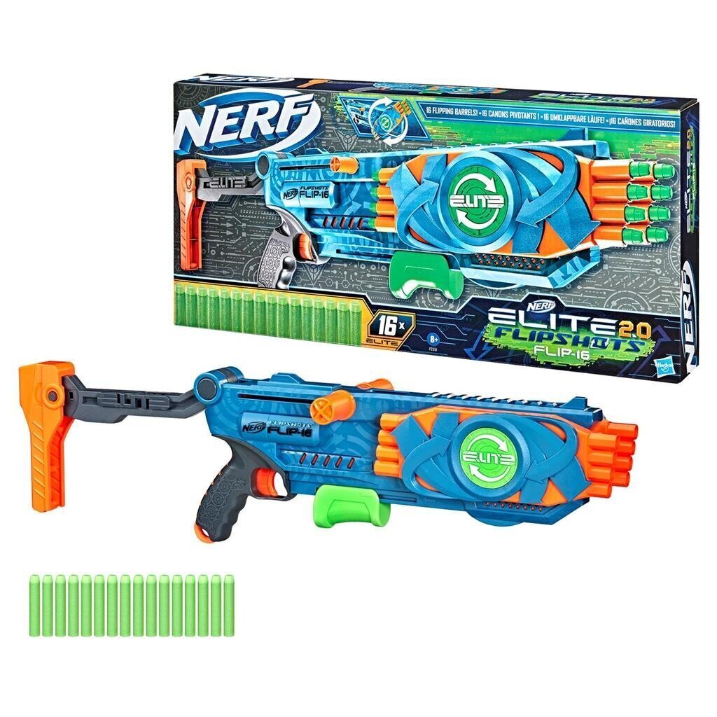 Žaislinis šautuvas Nerf Elite 2.0 Flip 16 цена и информация | Žaislai berniukams | pigu.lt