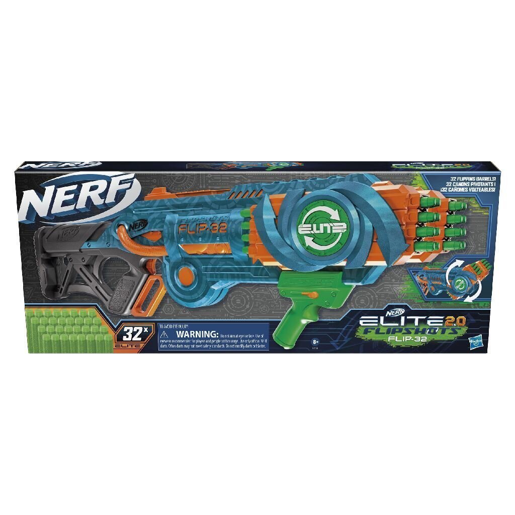 Žaislinis šautuvas Nerf Elite 2.0 Flip 32 kaina ir informacija | Žaislai berniukams | pigu.lt