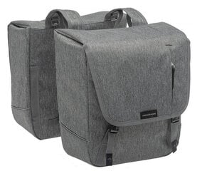 Велосипедные дорожные сумки New Looxs Nova Double 32л (2шт), серые цена и информация | Сумки, держатели для телефонов | pigu.lt