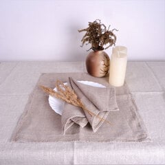 Natūralaus lino stalo servetėlės, 2 vnt, 40x40 cm. цена и информация | Скатерти, салфетки | pigu.lt