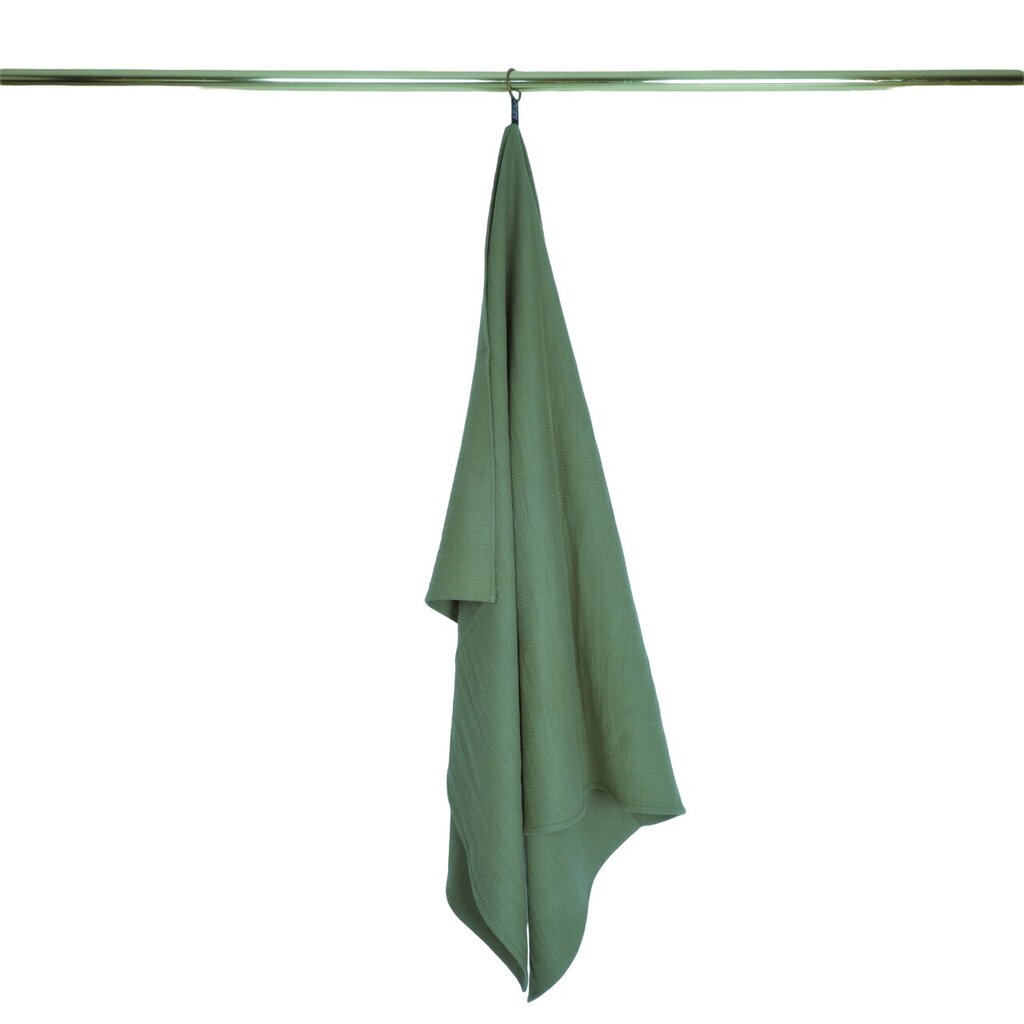 Lininiai rankšluosčiai, 2 vnt, 45x35 cm, žalios spalvos kaina ir informacija | Rankšluosčiai | pigu.lt