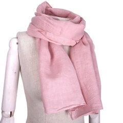 Льняной шарф Norravilla Pastel Pink цена и информация | Шарф женский | pigu.lt
