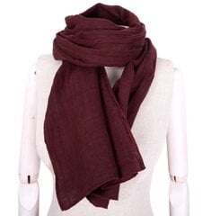 Льняной шарф Norravilla Rosewood Red цена и информация | Женские шарфы, платки | pigu.lt