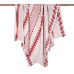 Льняное одеяло Norravilla Village Burgundy, 140x140 см. цена и информация | Покрывала, пледы | pigu.lt