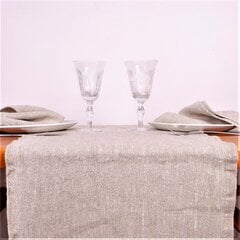 Natūralus lininis stalo takelis, 40x100 cm. kaina ir informacija | Staltiesės, servetėlės | pigu.lt