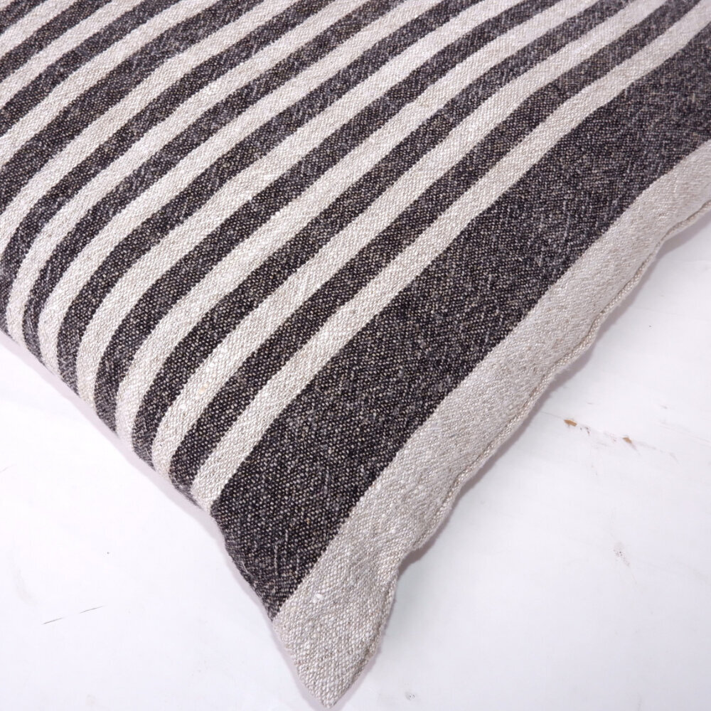 Norravilla lininis pagalvės užvalkalas Provence black цена и информация | Dekoratyvinės pagalvėlės ir užvalkalai | pigu.lt