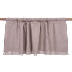 Натуральная льняная штора с кружевом Valance, 140x50см. цена и информация | Шторы, занавески | pigu.lt