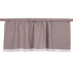 Натуральная льняная штора с кружевом Valance natur, 140x110см. цена и информация | Шторы, занавески | pigu.lt