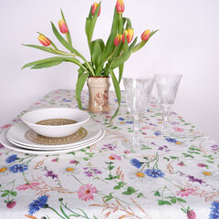 Norravilla lininė staltiesė Flowers kaina ir informacija | Staltiesės, servetėlės | pigu.lt