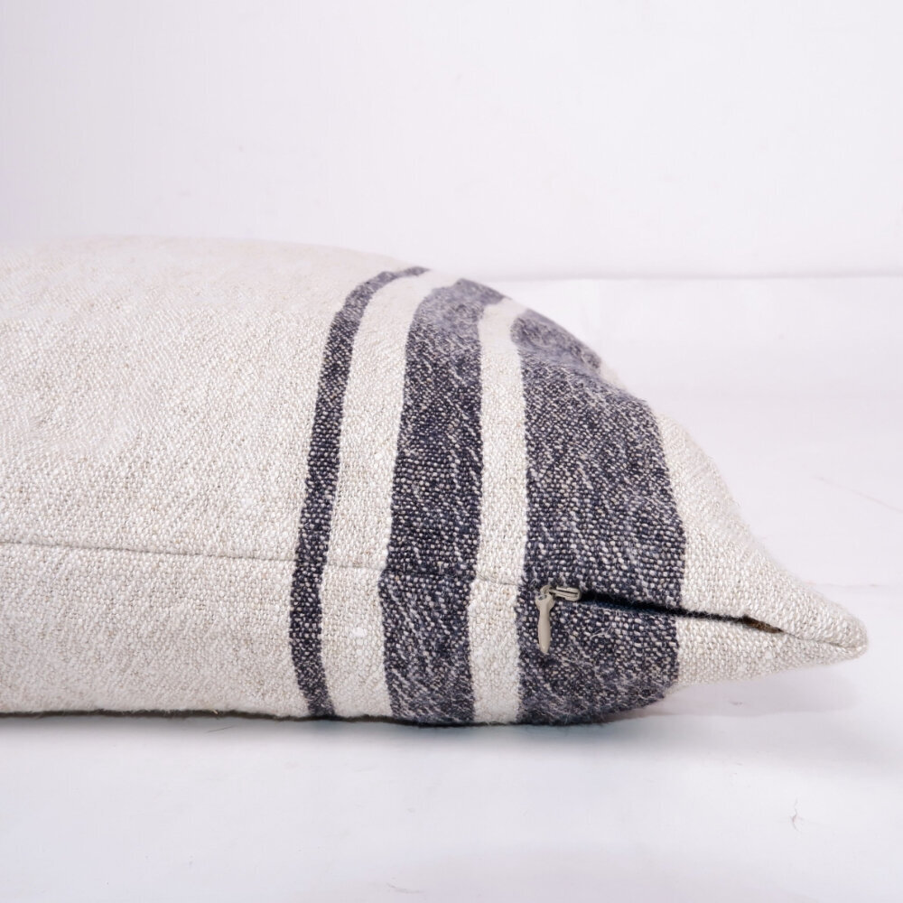 Norravilla lininis pagalvės užvalkalas GrainSack Black цена и информация | Dekoratyvinės pagalvėlės ir užvalkalai | pigu.lt