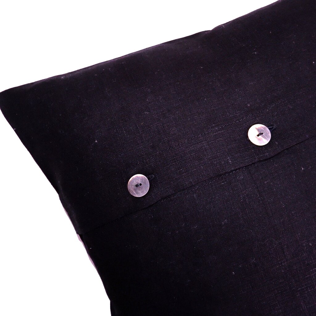 Norravilla lininis pagalvės užvalkalas Black kaina ir informacija | Dekoratyvinės pagalvėlės ir užvalkalai | pigu.lt
