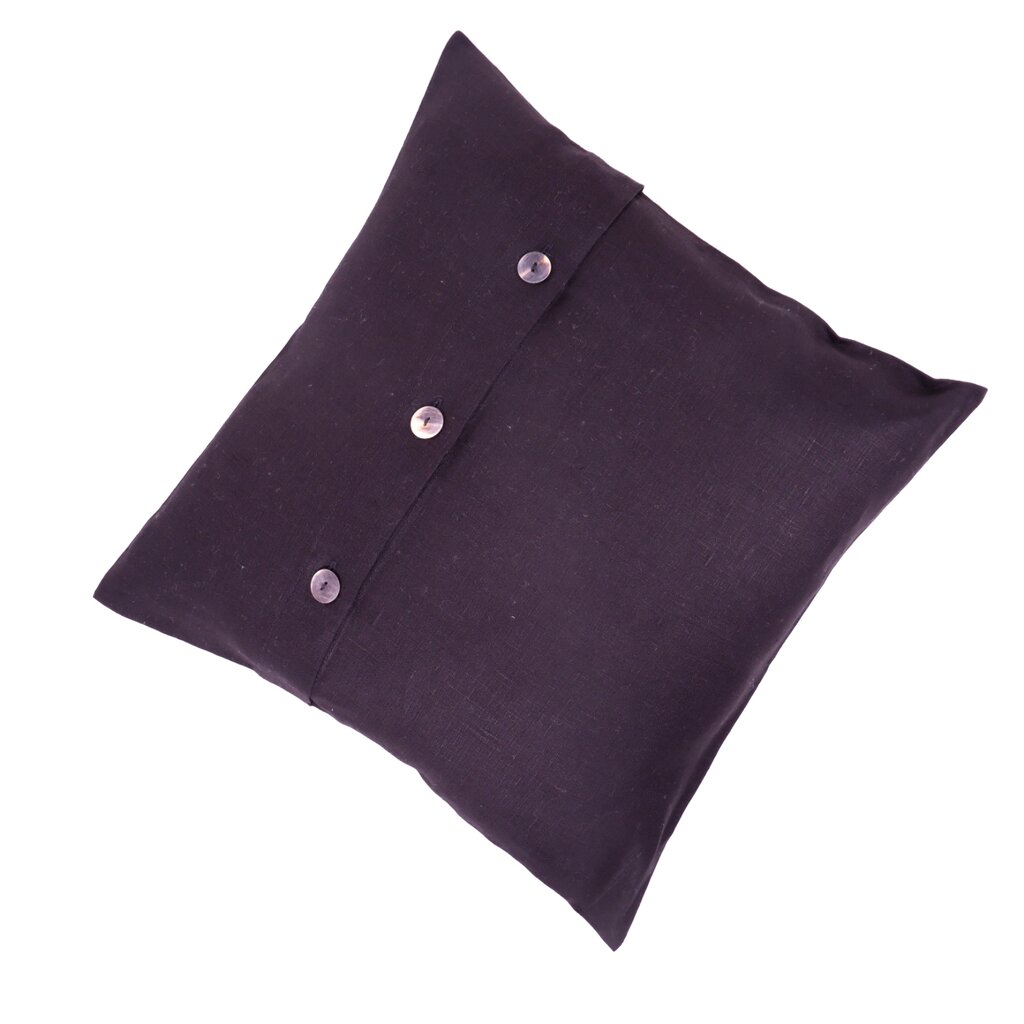 Norravilla lininis pagalvės užvalkalas Black kaina ir informacija | Dekoratyvinės pagalvėlės ir užvalkalai | pigu.lt