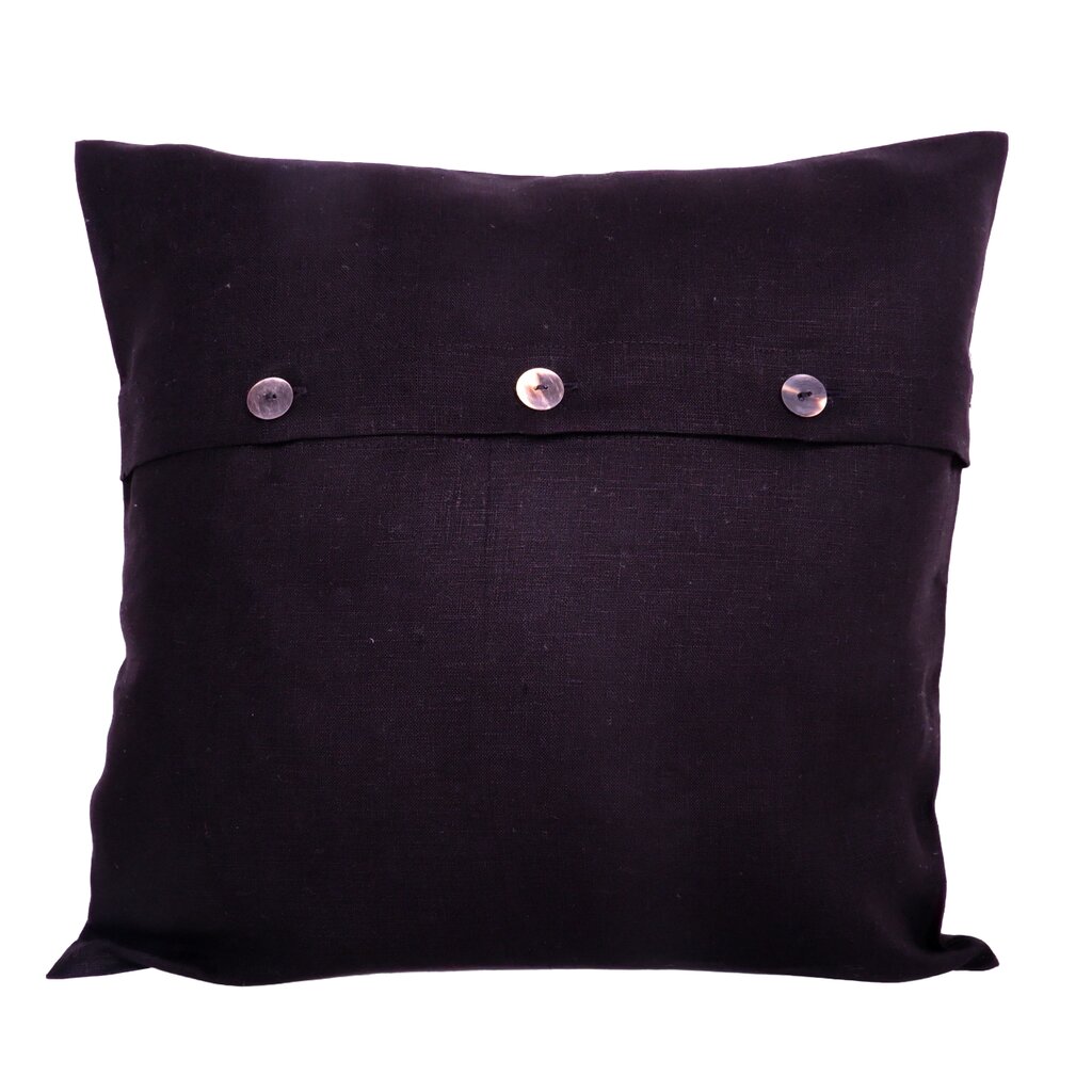 Norravilla lininis pagalvės užvalkalas Black цена и информация | Dekoratyvinės pagalvėlės ir užvalkalai | pigu.lt