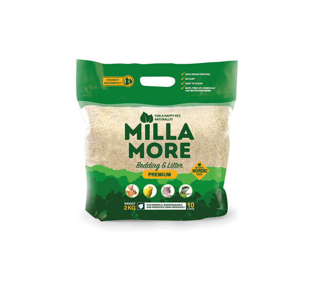 Graužikų kraikas Millamore Premium, 10 l arba 2 kg kaina ir informacija | Šienas, kraikas graužikams ir triušiams | pigu.lt