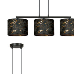 Emibig подвесной светильник Broddi 3 BL Marbel Black цена и информация | Люстры | pigu.lt